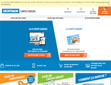 Tablet Screenshot of carte-cadeau.decathlon.fr